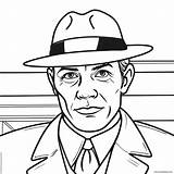 Detective Coloring Page 46853 37034 sketch template