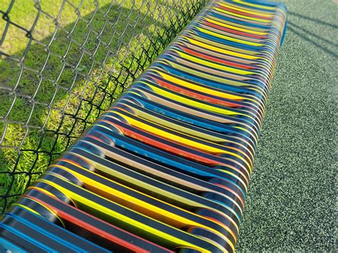 Free stock photo of colorful bench, park bench, seating