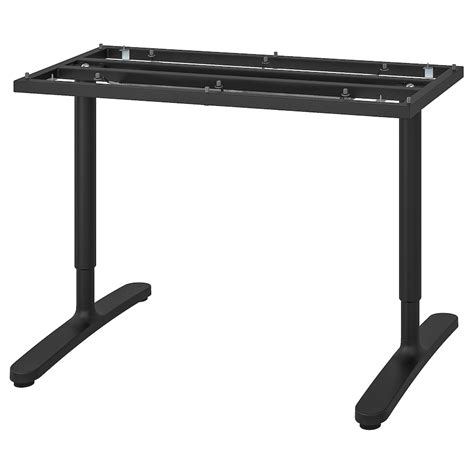 BEKANT Underframe for table top, black, 47 1/4x31 1/2" - IKEA