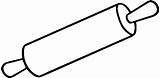 Download A Rolling Pin Coloring Page  PNG Image With No sketch template