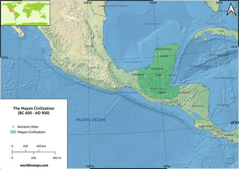 The Mayan civilization - World in maps