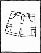 Shorts Coloring Sheet Pages sketch template