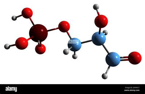 3D image of Glyceraldehyde 3-phosphate skeletal formula - molecular ...