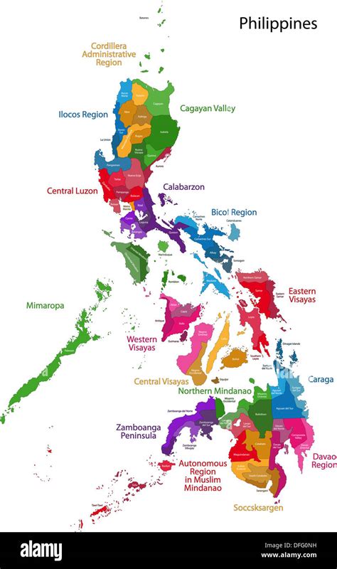 Philippines map Stock Photo - Alamy