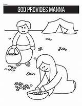 God Provides Manna Coloring Page By Little Church Ideas  TPT sketch template
