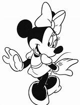 Printable Minnie Mouse Coloring Pages sketch template