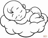 Sleeping Baby coloring Page  Free Printable Coloring Pages sketch template