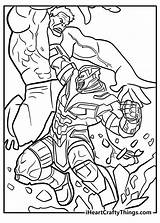 Avengers Thanos Coloring Pages Among Us Imposter Page sketch template