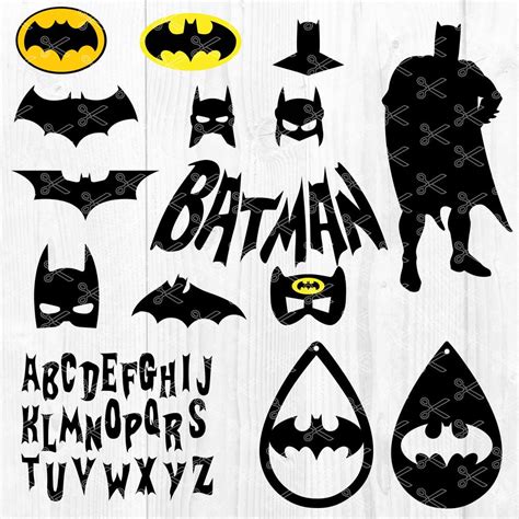 BATMAN SVG | Batman SVG Bundle | Batman Alphabet Font SVG