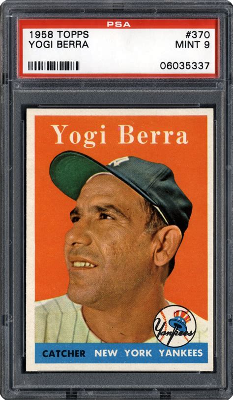 1958 Topps Yogi Berra | PSA CardFacts™