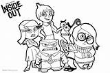 Disney Inside Out Coloring Pages Characters  Free Printable sketch template