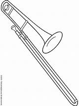 Trombone Coloring Page  Audio Stories For Kids Free Pages sketch template