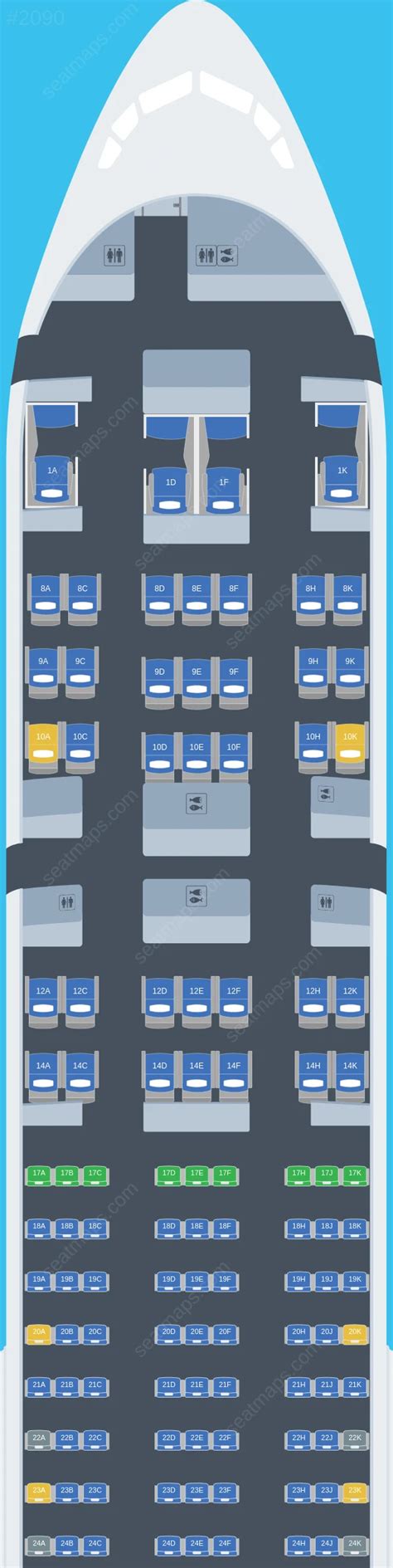 Air India Boeing 777 300er Seat Map Business Class Re - vrogue.co