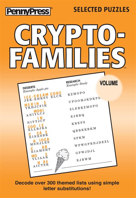 Printable Crypto Families Puzzles