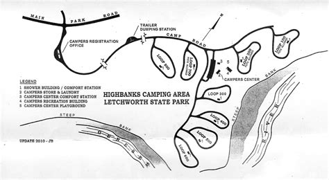 Camping Letchworth State Park Map - Wisconsin State Parks Map