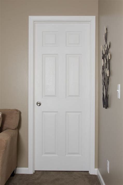 6-Panel White Embossed Interior Door | Pennwest Homes