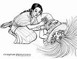 Scripture Princesses Abish And The Queen Coloring Pages  Book Of sketch template