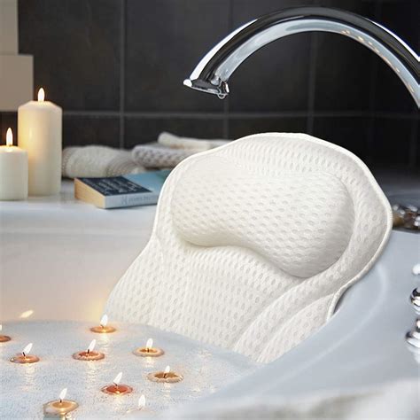 Buy AmazeFan Luxury Bath Pillow, Ergonomic Bathtub Spa Pillow with 4D ...