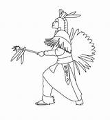 Simple Native American coloring Page  Download Print Or Color Online sketch template