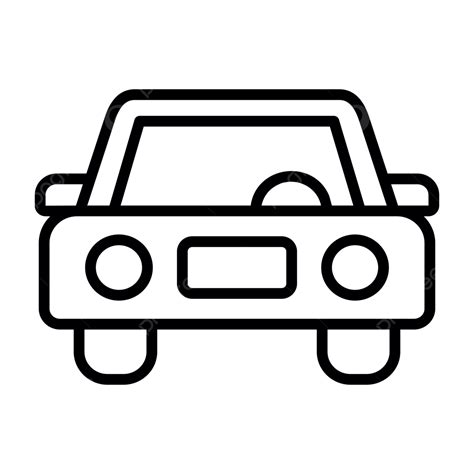 Car Line Icon Vector, Car Icon, Car, Garage PNG and Vector with ...