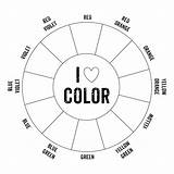Printable Color Wheels sketch template