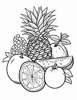 40 Fruit Coloring Pages Free Cute Sheets sketch template