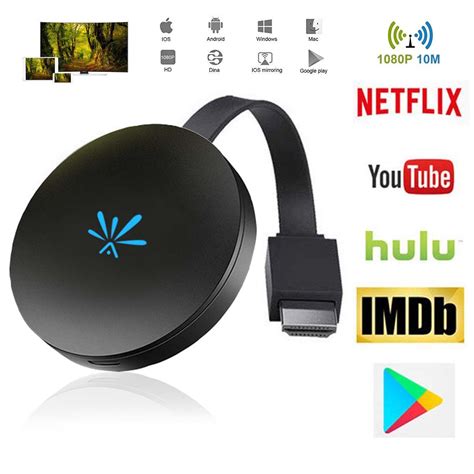 Miracast Dongle FullHD 1080P Wireless WiFi Display Dongle for TV,High Speed HDMI Miracast Dongle ...