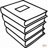 A Pile Of Books coloring page  Free Printable Coloring Pages sketch template