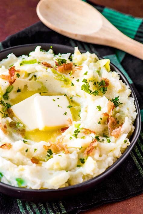 Irish Colcannon! All mashed potato fans are bound to love this traditional Irish side dish! With ...