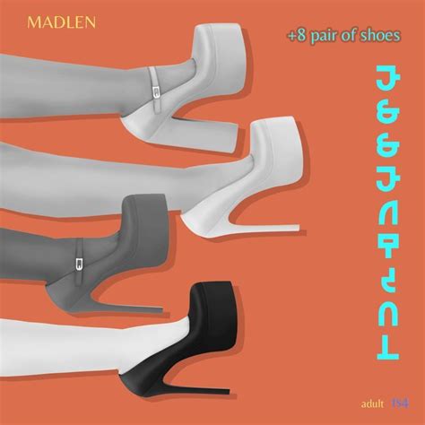 Essential Pumps Collection | Madlen | Sims 4 cc shoes, Sims 4 mods clothes, Sims packs