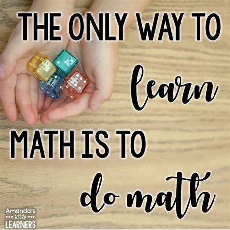 Teaching Quote // Fun and Inspirational Quote for Teachers // Math Quote // The Only Way to ...