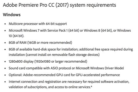 Adobe premiere pro cc 2017 system requirements - loxadiy