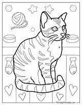 56 Cat Coloring Pages Free PDF Printables sketch template