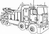 Coloring Truck Pages Printable sketch template