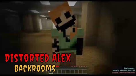 Backrooms - Distorted Alex Minecraft - YouTube