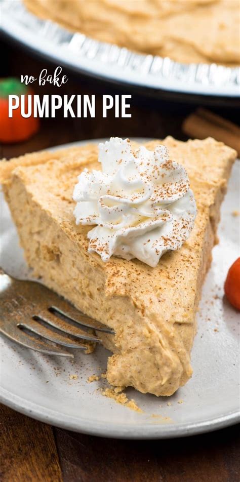 No Bake Pumpkin Pie - Crazy for Crust