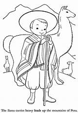 Peru Coloring Pages To Print  Free Printable sketch template