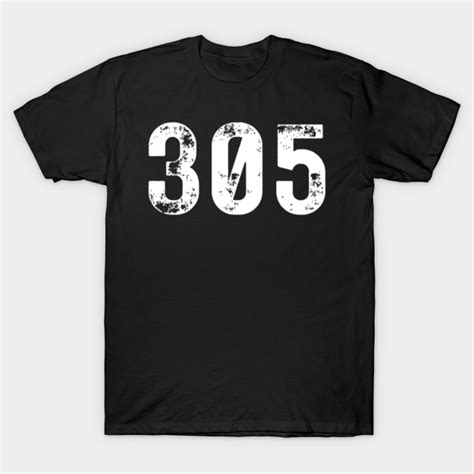 Area Code 305 for Miami Florida South Beach 305 - 305 - T-Shirt | TeePublic