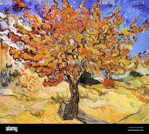 Vincent van Gogh, Mulberry Tree. 1889. Post-Impressionism. Oil on ...