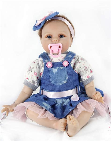 ZIYIUI Lifelike Reborn Baby Dolls 22 inch 55cm Real Touch Soft Vinyl ...