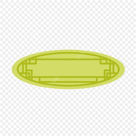 Green Oval Logo With Yellow Outline