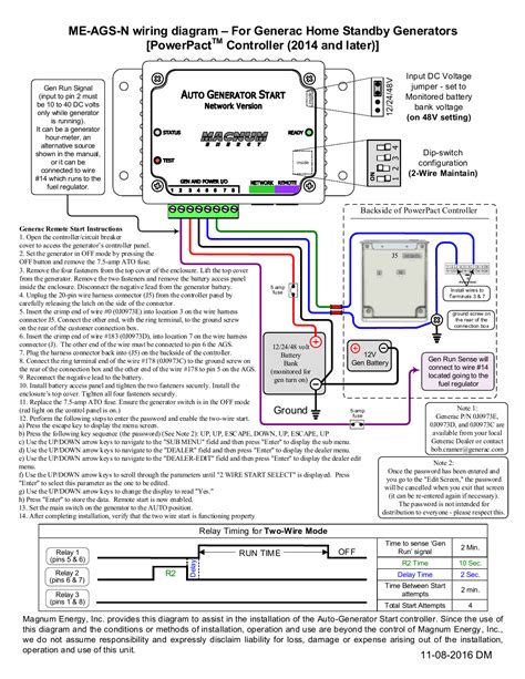 Wiring Diagram For Generac Standby Generator - Caret X Digital