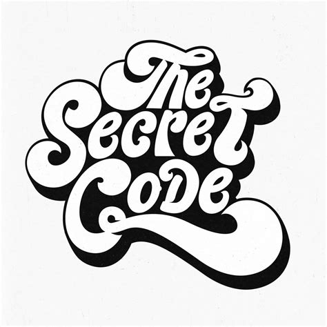 The Secret Code | Lettering design, Lettering, Typography poster