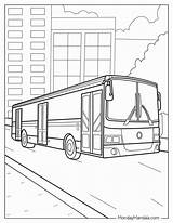 Bus Stop Coloring Pages sketch template