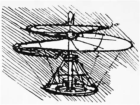 Helicopter Drawing By Leonardo Da Vinci Pictures | Getty Images