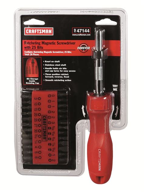 Craftsman 009-47144 Craftsman Ratcheting Magnetic Screwdriver and Bit Sets | Summit Racing