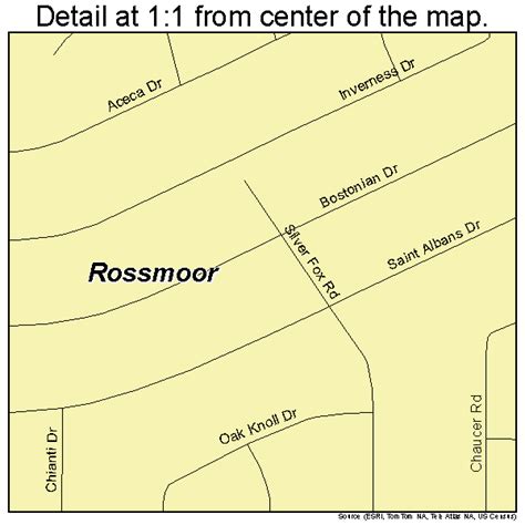 Rossmoor California Street Map 0663050