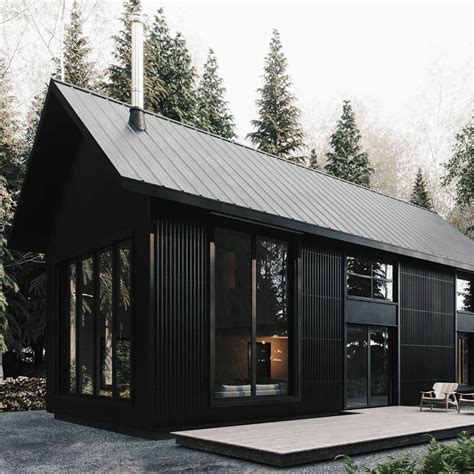 Random Inspiration 389 | UltraLinx Modern Barn House, Barn House Plans, Modern Cabin, Metal ...