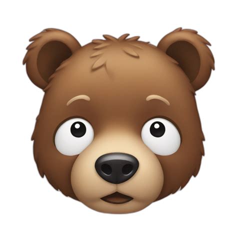 Lazy bear, sleeping bear | AI Emoji Generator