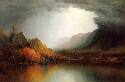 Sanford Robinson Gifford - une à venir des Tempêtes | Landscape paintings, Landscape artist ...